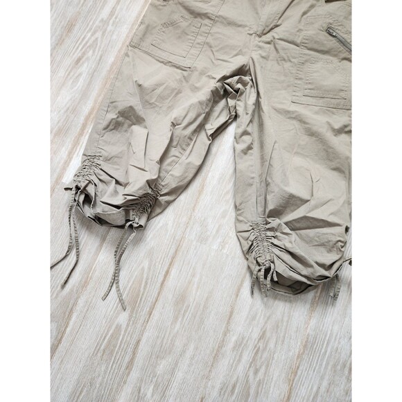 Fashion Bug Khaki Utility Cotton Stretch Capri Pants Adjustable Leg Sz 18W - Picture 3 of 8